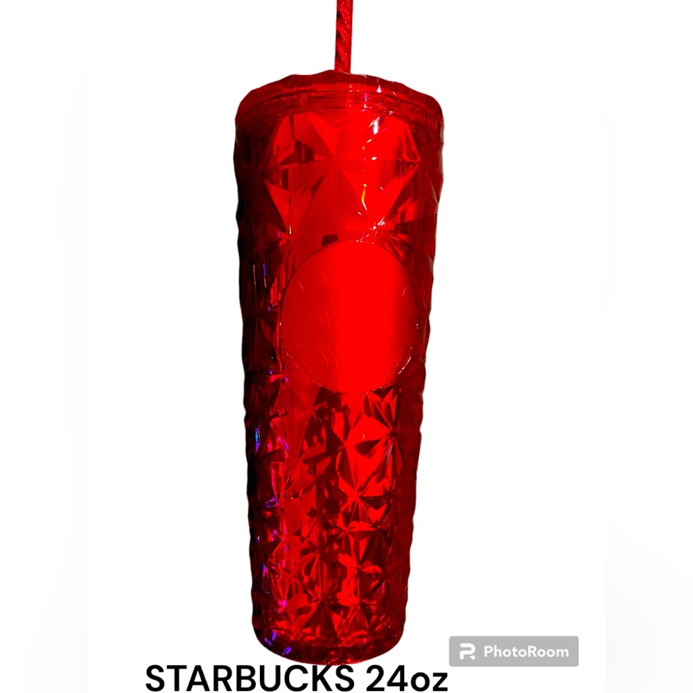 STARBUCKS Beautiful Exclusive Red HOLIDAY VENTI 24oz CUP, New With Tags